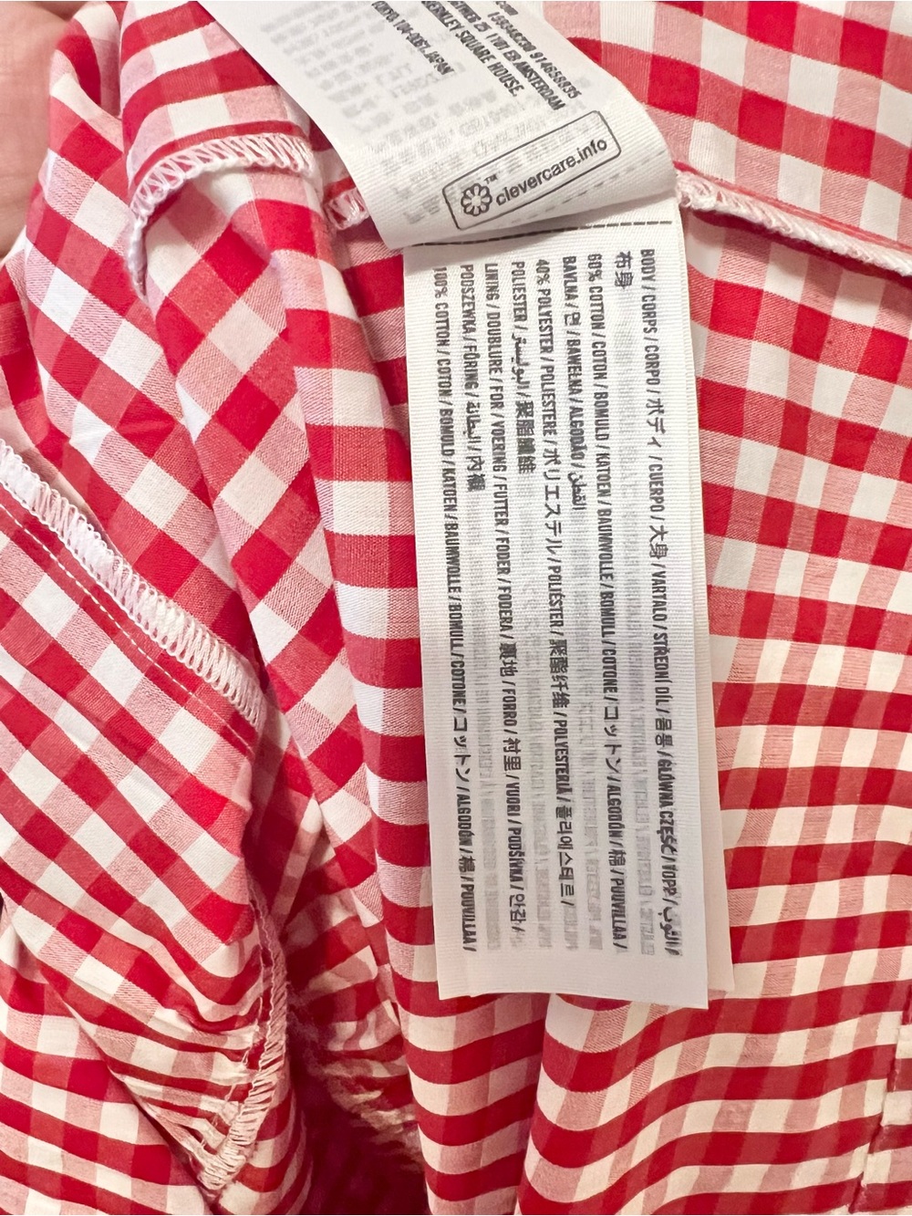 Abercrombie & Fitch Pink and Red Smocked Top - Picture 6 of 9